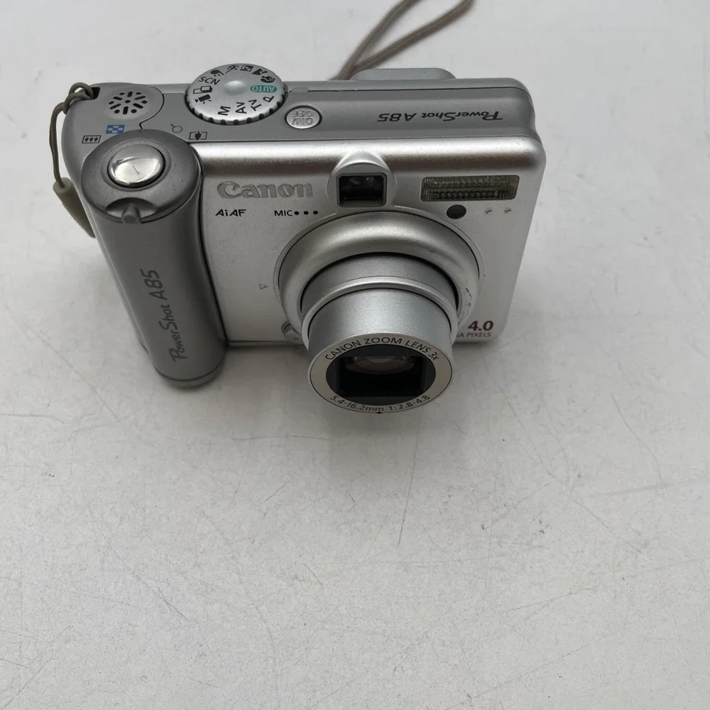 Canon Powershot A85 4.0 MP 3xOptical Zoom Digital Camera+Battery+Mem Card-Tested